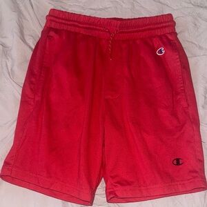Champion Men's Bright Red Athletic Shorts